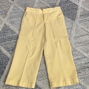 Talbots Sunny Yellow Cropped Pants